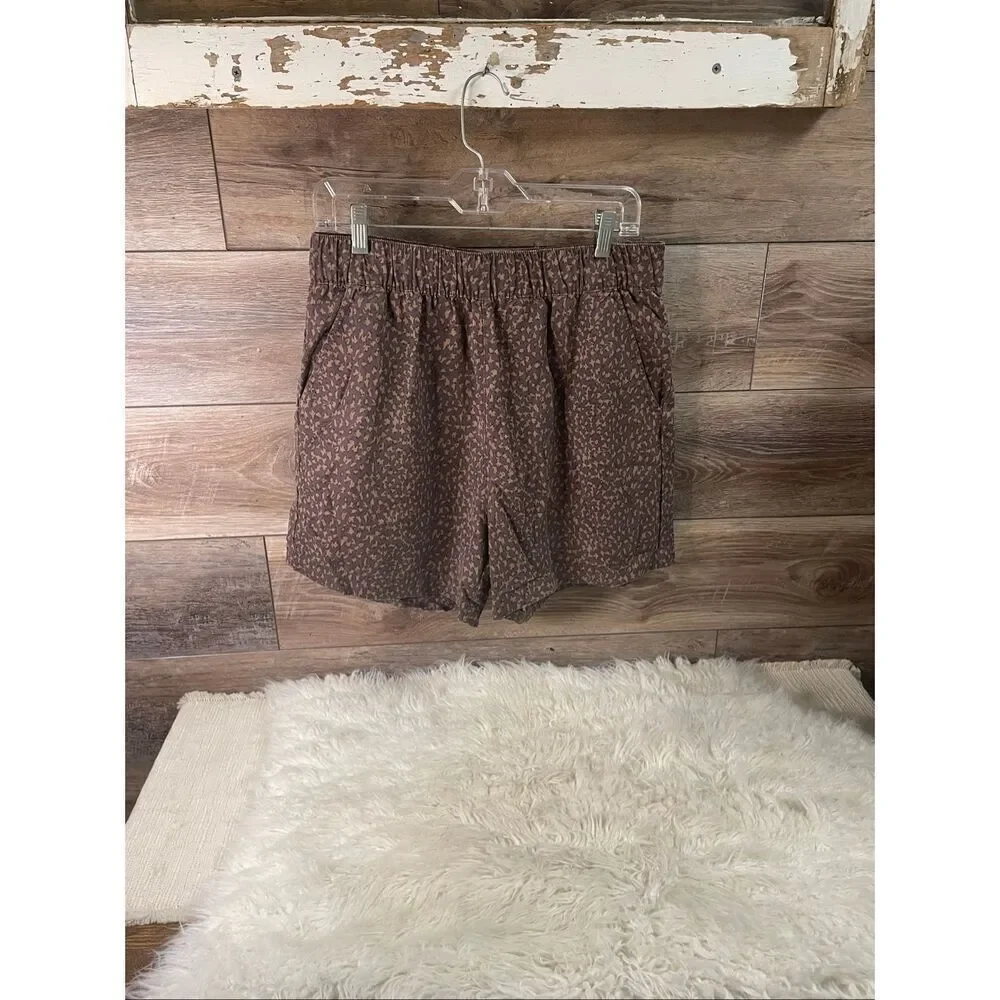 SOCIAL STANDARD by SANCTUARY Womens Camo Pull On Shorts Size Large Brown